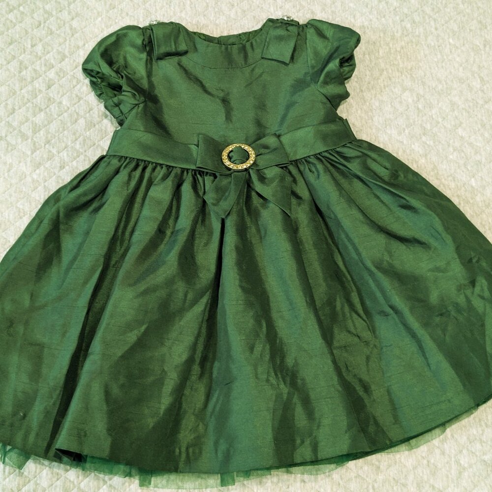 Emerald Green Christmas Dress 18-24m